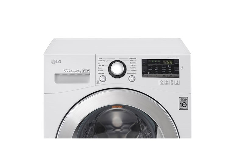LG 8kg 6 Motion DD Washing Machine With Stylish Chrome Door, FH2A8TDN2