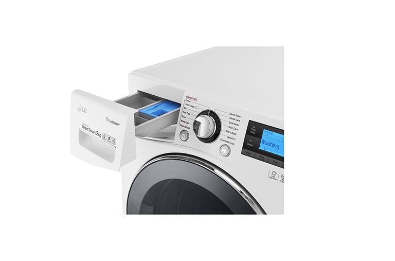LG 12KG Washing Machine with True Steam™ and Turbowash™ technology, FH495BDS2