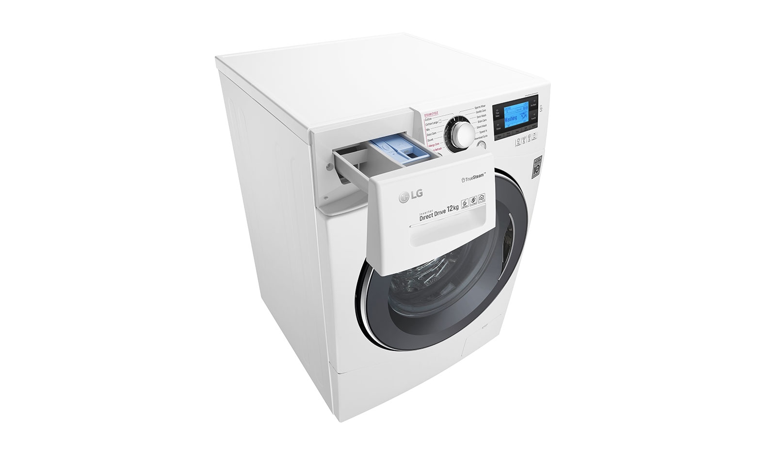 LG 12KG Washing Machine with True Steam™ and Turbowash™ technology, FH495BDS2