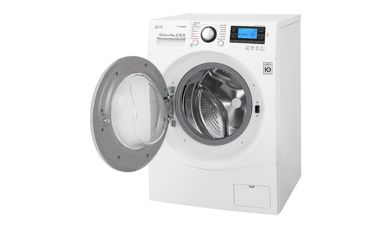 LG 12KG Washing Machine with True Steam™ and Turbowash™ technology, FH495BDS2
