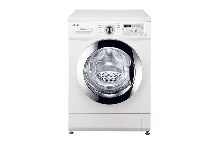 Front view of 8kg 6 Motion Direct Drive Washing Machine FH496TDAD