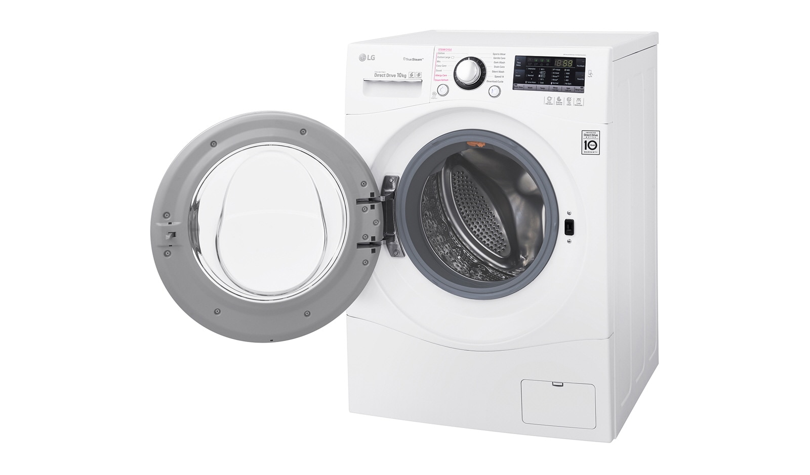 LG 10KG 6 Motion DD Washing Machine With Stylish Chrome Door, FH4A8JDS2