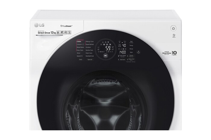 LG 12kg Washing Machine Direct Drive, White, FH4G1BCS2