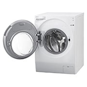 LG WiFi connected | 12kg | Washing Machine | 1360 rpm | Direct Drive™ | Steam™ | TurboWash™ | White, FH4G1BCS2