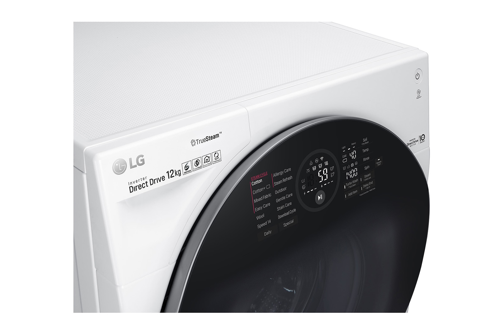 LG 12kg Washing Machine White Direct Drive, FH4G1BCS2