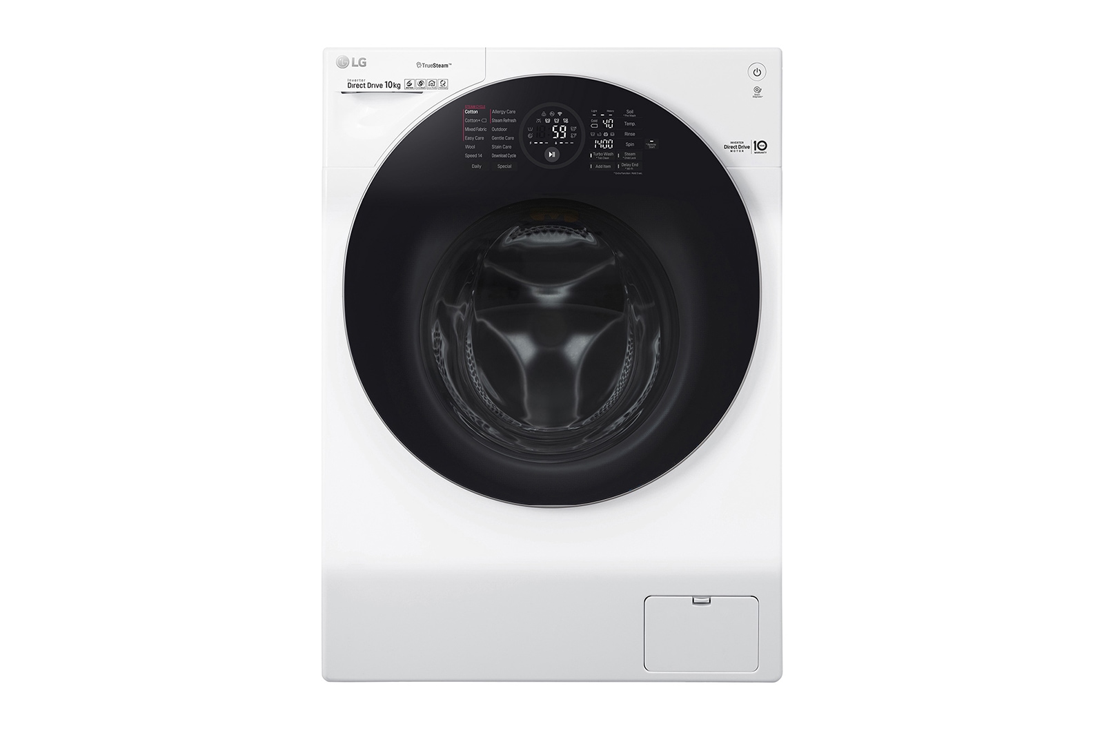 Front view of 10&#43;2 KG TWINWash™ Washing Machine with True Steam™ and Turbowash™ technology FH4G1JCS2W