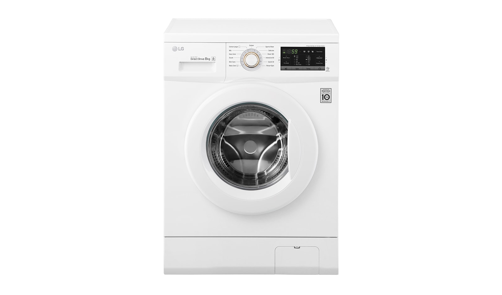 Front view of 8kg 6 Motion Direct Drive Washing Machine FH4G7TDN0