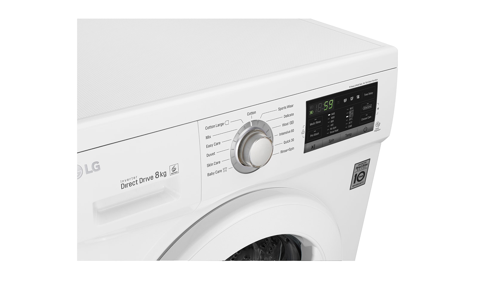 LG 8kg 6 Motion Direct Drive Washing Machine, FH4G7TDN0