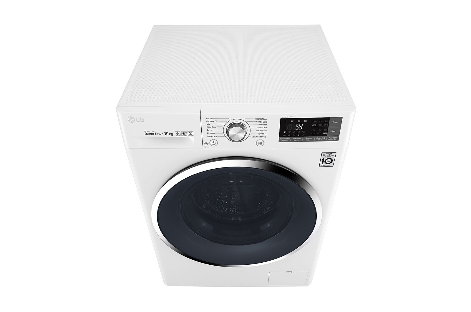 LG Direct Drive FH4U2JCN2 Smart 10Kg Washing Machine - White, FH4U2JCN2