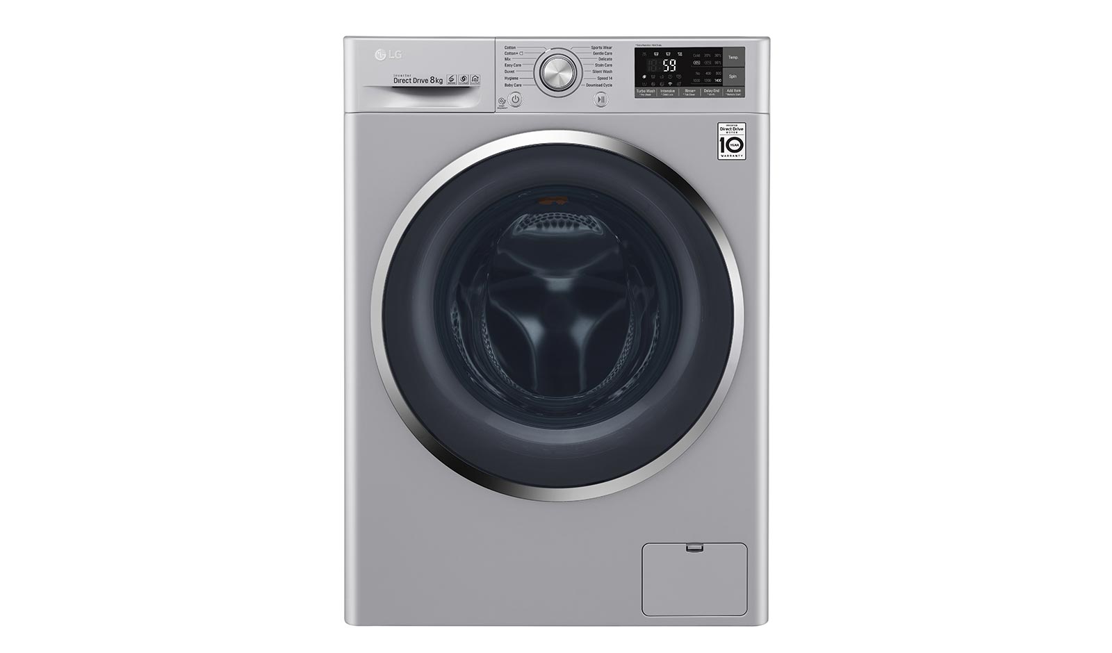 Front view of 8 KG Washing Machine with Turbowash™ technology and Inverter Direct Drive Motor FH4U2TDN2L