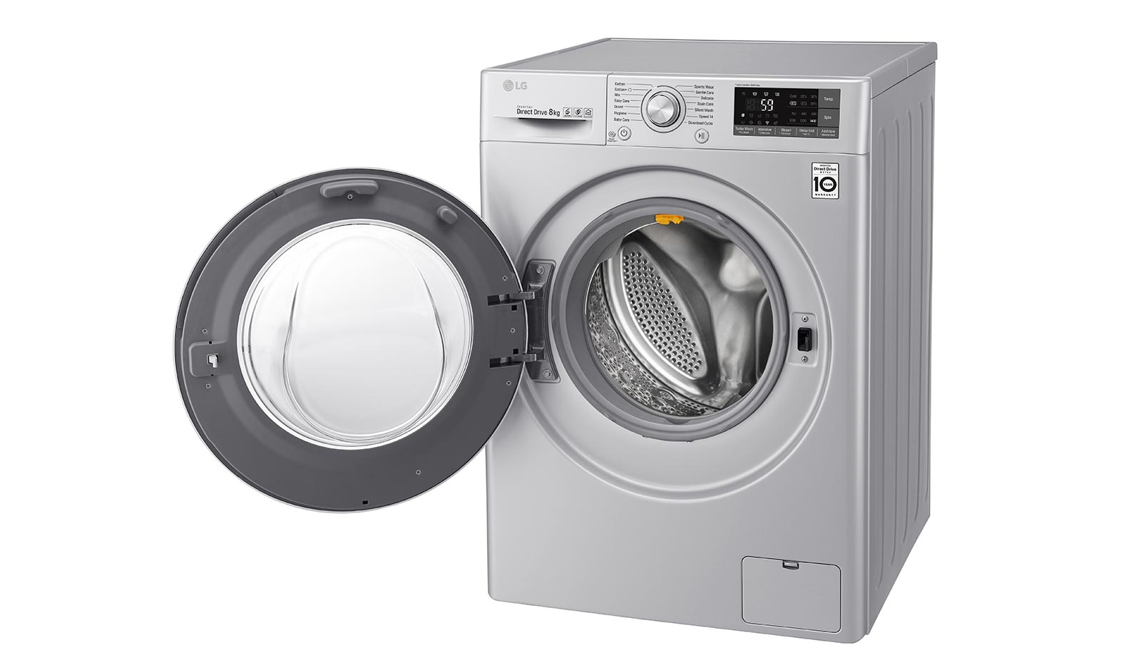 LG 8 KG Washing Machine with Turbowash™ technology and Inverter Direct Drive Motor, FH4U2TDN2L