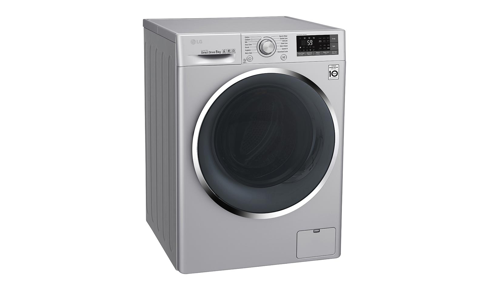 LG 8 KG Washing Machine with Turbowash™ technology and Inverter Direct Drive Motor, FH4U2TDN2L