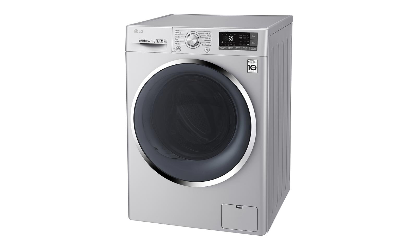 LG 8 KG Washing Machine with Turbowash™ technology and Inverter Direct Drive Motor, FH4U2TDN2L