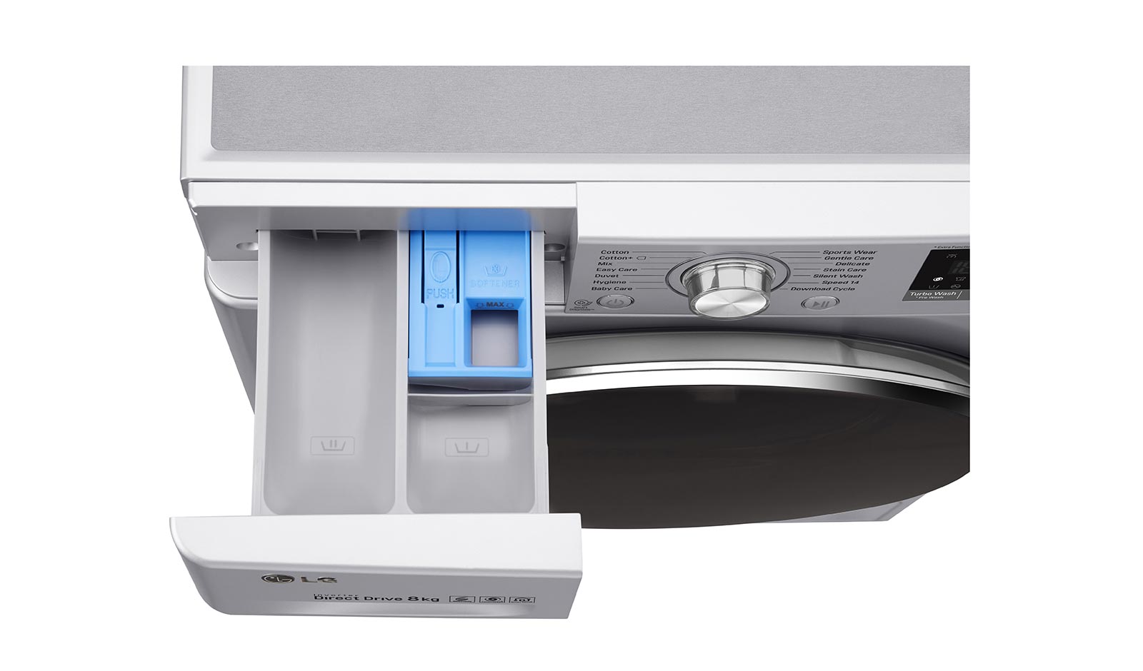 LG 8 KG Washing Machine with Turbowash™ technology and Inverter Direct Drive Motor, FH4U2TDN2L