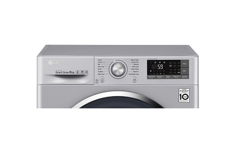 LG 8 KG Washing Machine with Turbowash™ technology and Inverter Direct Drive Motor, FH4U2TDN2L