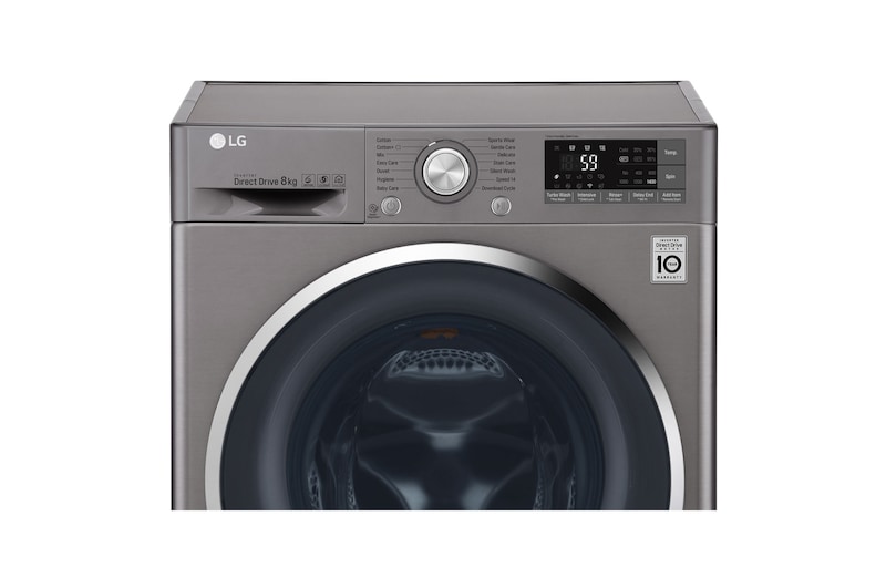 LG Direct Drive FH4U2TDN2S Smart 8Kg Washing Machine - Graphite, FH4U2TDN2S