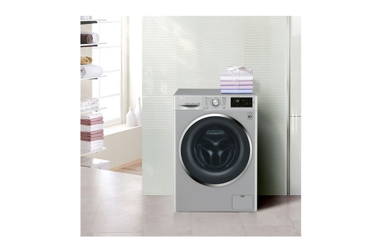 LG 9 KG Washing Machine with Turbowash™ technology and Smart ThinQ™ connectivity, FH4U2VCN4