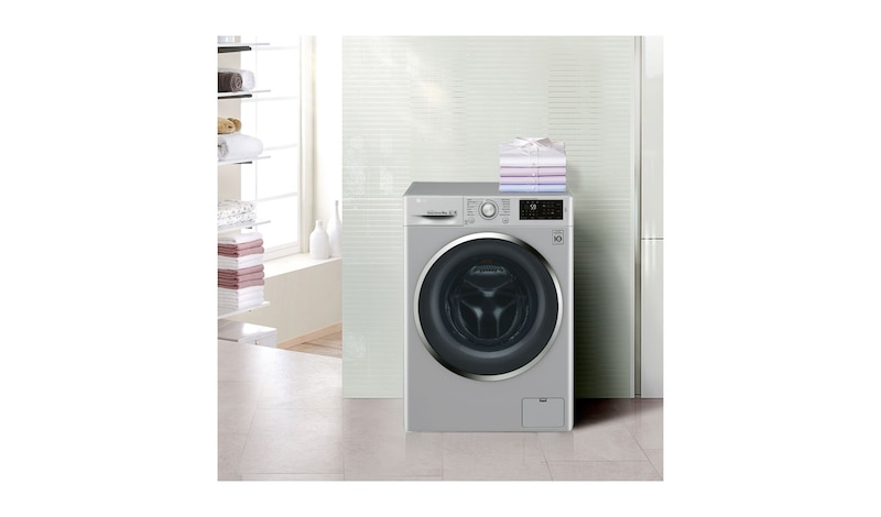 LG 9 KG Washing Machine with Turbowash™ technology and Smart ThinQ™ connectivity, FH4U2VCN4