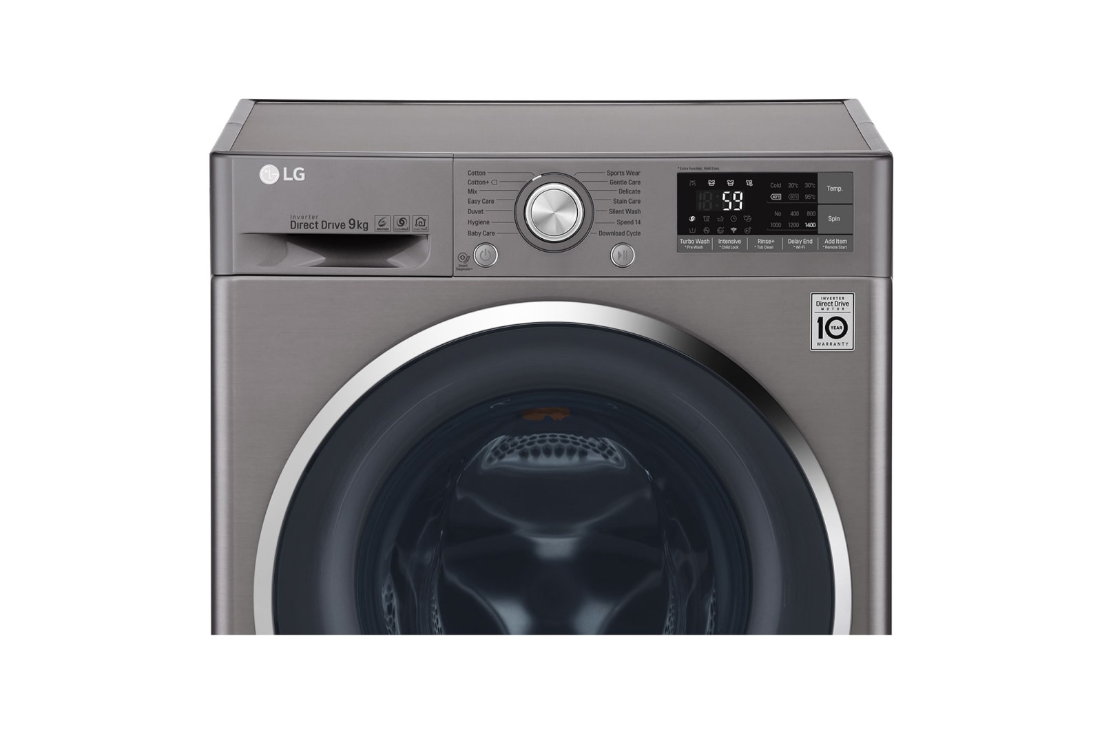 LG Direct Drive FH4U2VCN8 Smart 9Kg Washing Machine - Graphite, FH4U2VCN8