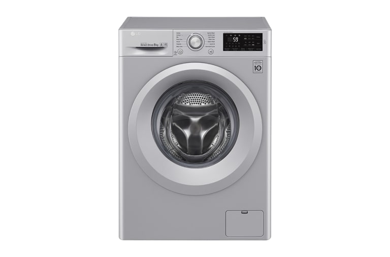 Front view of 8KG Washing Machine with multiple Wash Programs and Smart ThinQ connectivity W3J5TN4L