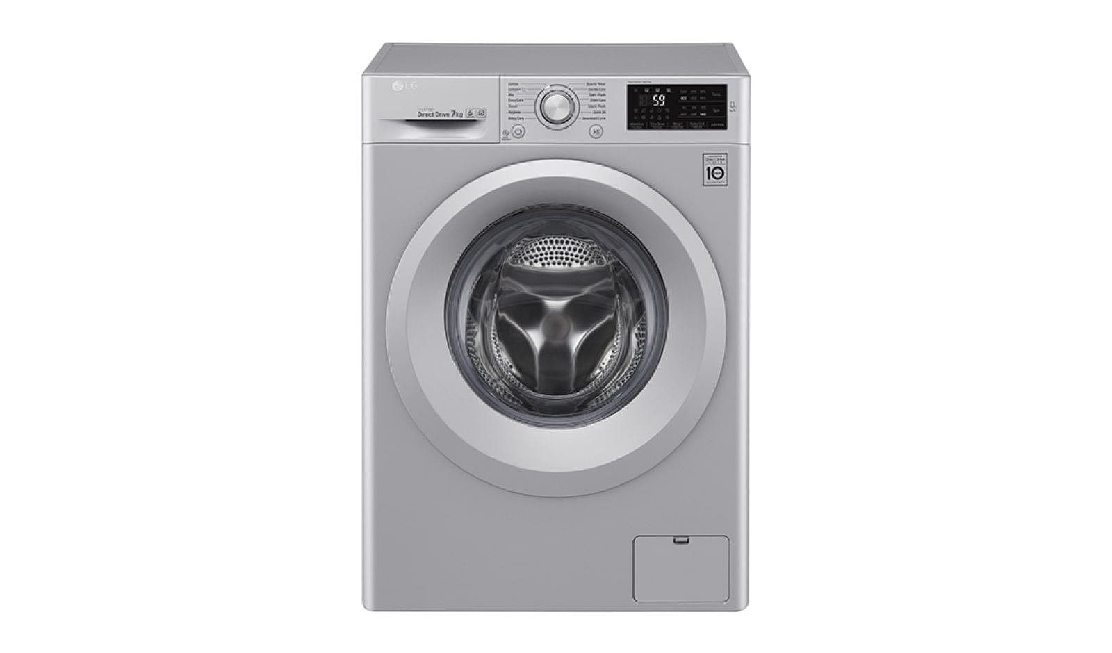 Front view of 7 KG Washing Machine with multiple Wash Programs and SmartThinQ connectivity W5J5QN4L