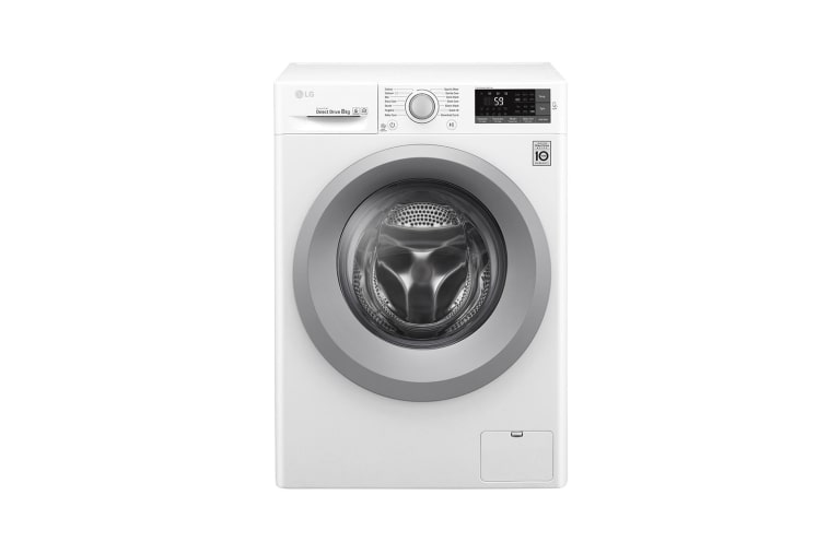 Front view of 8KG Washing Machine with multiple Wash Programs and Smart ThinQ connectivity W5J5TN4WW