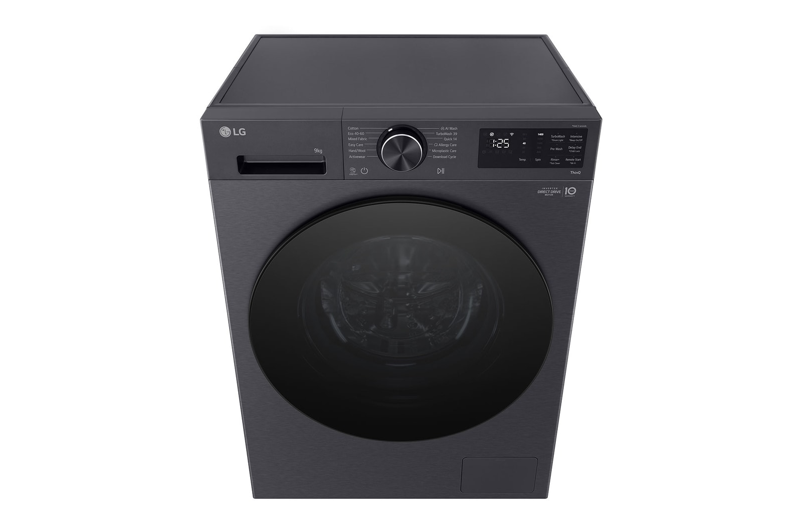 Detailed view of the detergent drawer