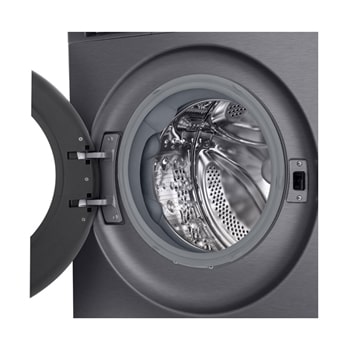 Right perspective view of of LG washer dryer combo
