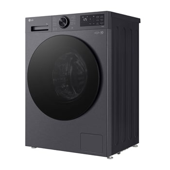 An image showing a washing machine in the living room with an A rating for energy efficiency next to it, consuming 30% less electricity