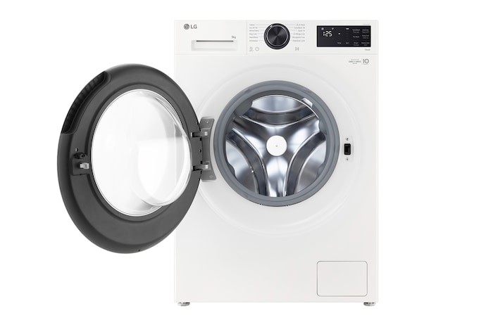 Front open view of LG front load washing machine