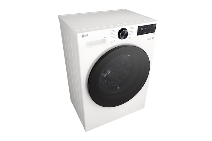 Rear view of LG washer dryer combo