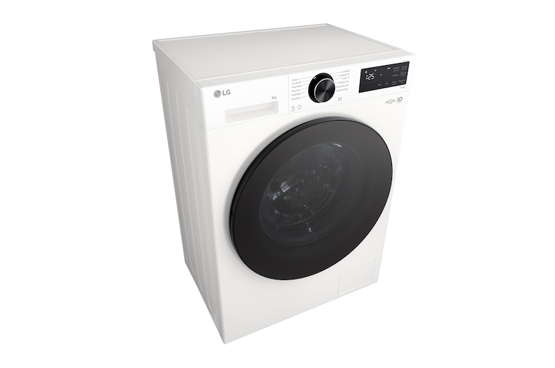 Rear view of LG washer dryer combo