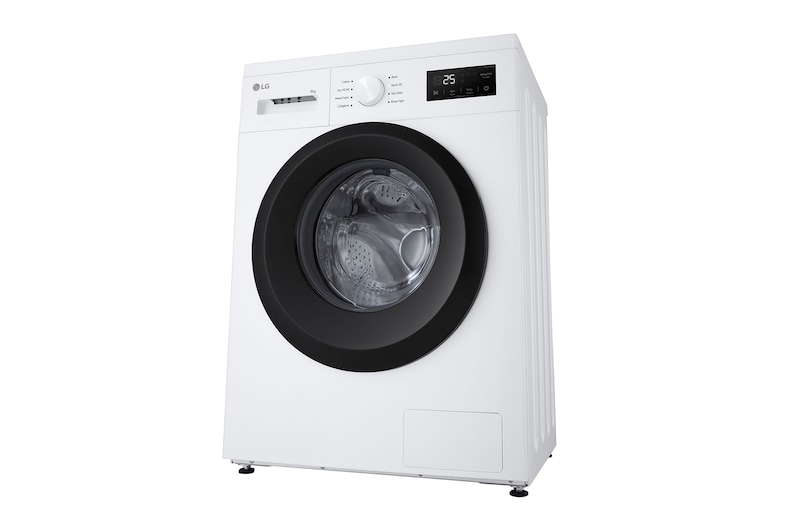 Front loading washing machine left side image