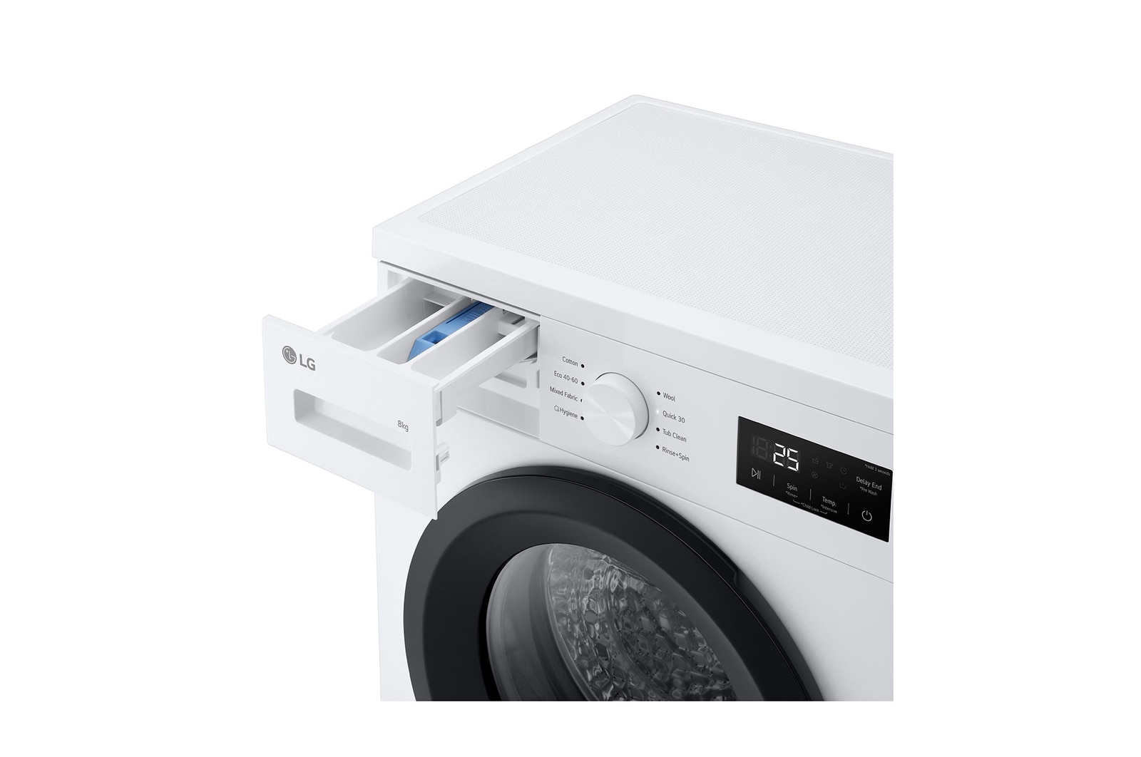 Front loading washing machine back image