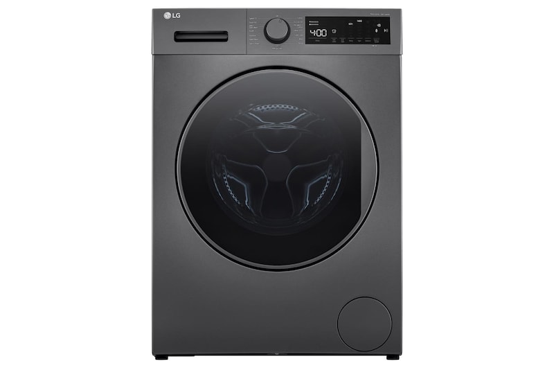 Front view of 9kg Steam™ Washing Machine, Dark Silver - F4T209SSE