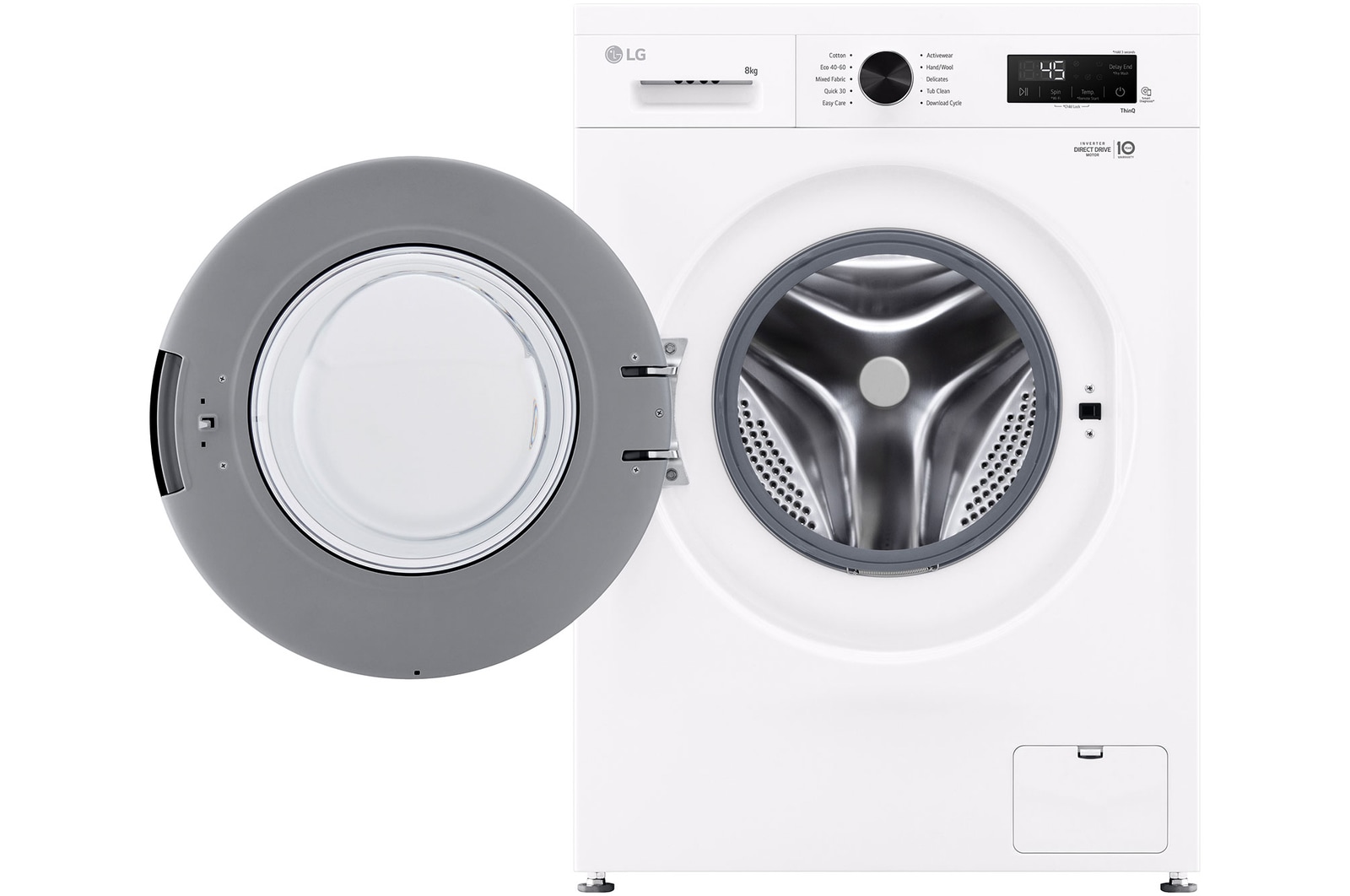 8kg Direct Drive Washing Machine White | LG UK