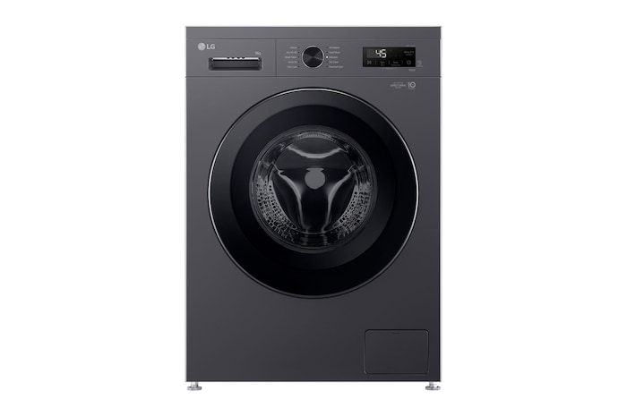 Front view of 9kg Direct Drive Washing Machine Grey - F4X1009NMK