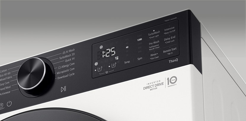 Washing machine dial and panel	