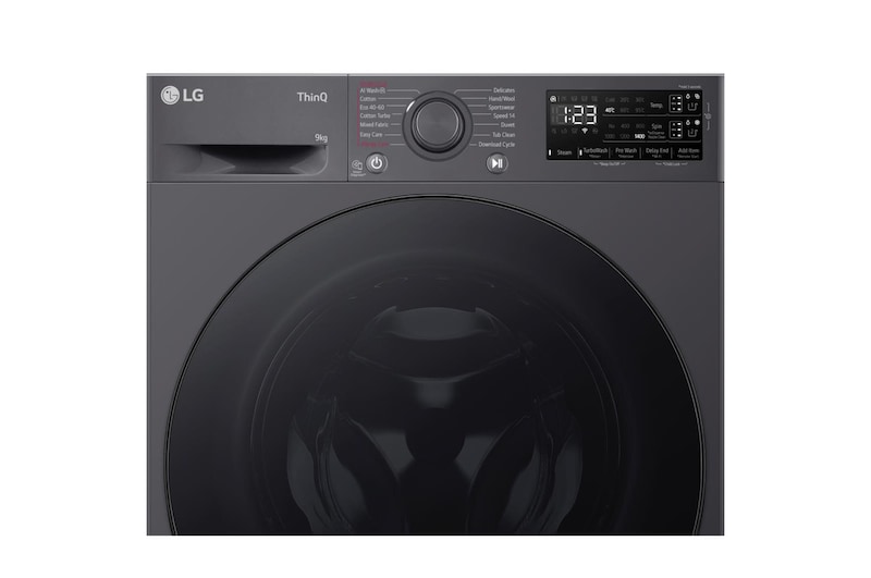 LG 9kg EZDispense™ Washing Machine, Slate Grey, F4Y509GBLA1