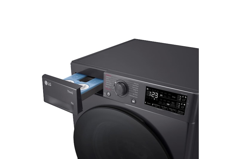 LG 9kg EZDispense™ Washing Machine, Slate Grey, F4Y509GBLA1