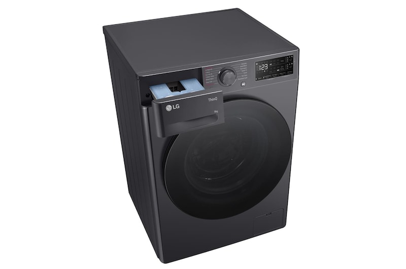 LG 9kg EZDispense™ Washing Machine, Slate Grey, F4Y509GBLA1