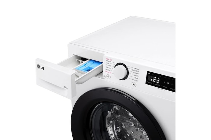 LG 11kg Steam™ Washing Machine, White, F4Y511WBLN1