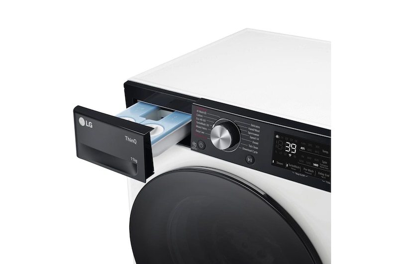 LG 11kg EZDispense™ Washing Machine, White, F4Y711WBTA1