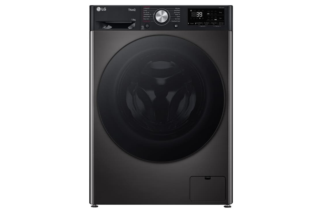 LG 13kg BIG In™ Washing Machine, Platinum Black, F4Y713BBTN1