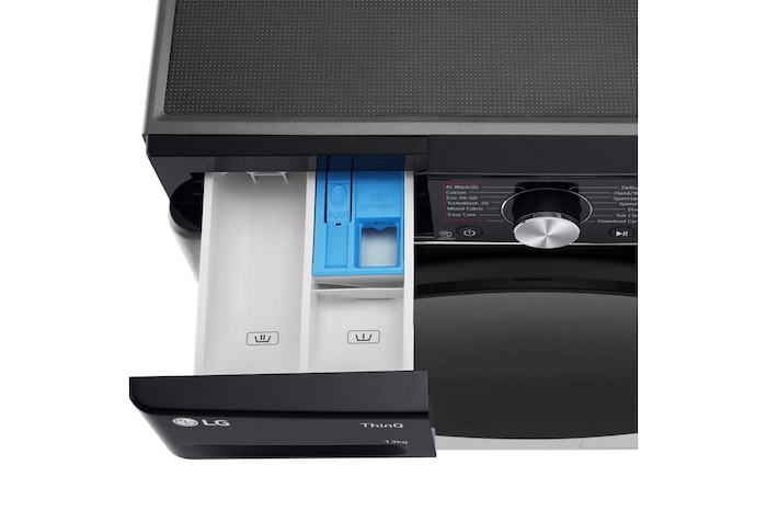 LG 13kg AI Direct Drive Washing Machine, Platinum Black, F4Y713BBTN1