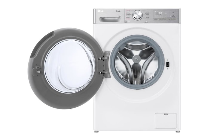 LG 9kg TurboWash™360, Steam+™, AI Direct Drive™ Washing Machine, White, F4Y909WCTN4