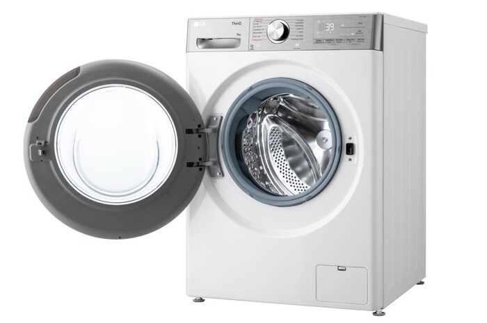 LG 9kg TurboWash™360, Steam+™, AI Direct Drive™ Washing Machine, White, F4Y909WCTN4