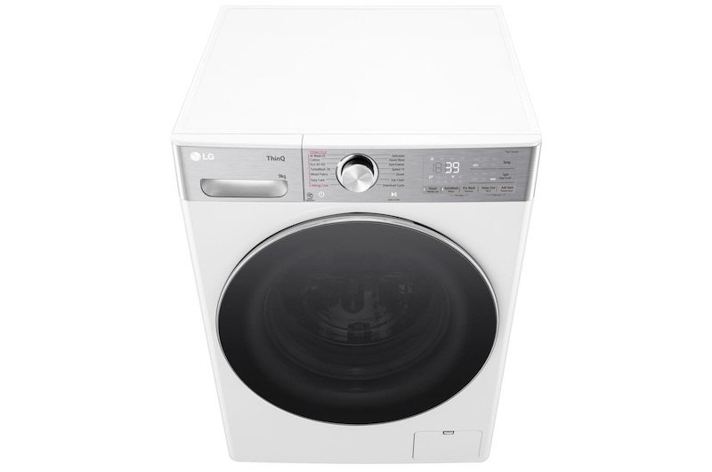 LG  9kg TurboWash™360, Steam+™, AI Direct Drive™ Washing Machine, White, F4Y909WCTN4