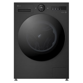 Front view of 13kg / 7kg AI Direct Drive™ Washer Dryer Series 7, Black W4X7537TBB