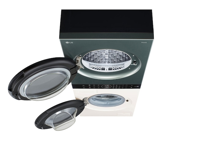 top perspective view with door open